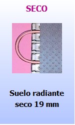 Suelo radiante sin cemento